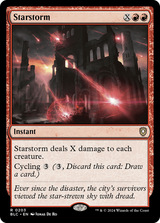 Starstorm (BLC-203) - Bloomburrow Commander - Premium MTG Single from Wizards of the Coast - Just $0.25! Shop now at Game Crave Tournament Store