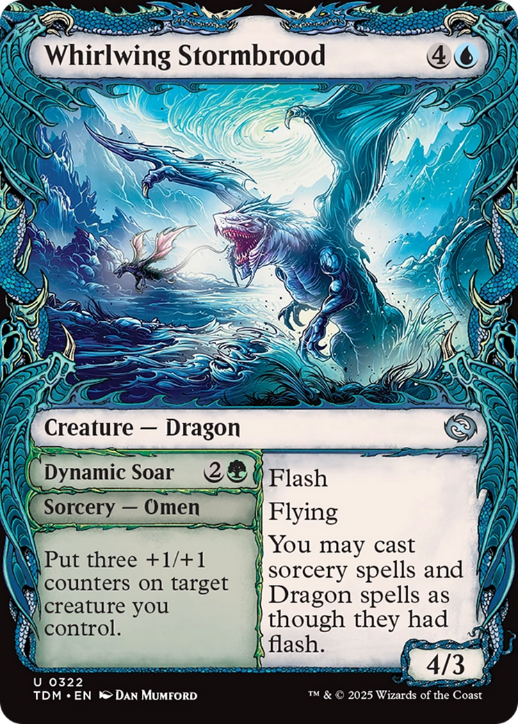 Whirlwing Stormbrood (Showcase) (TDM-322) - Tarkir: Dragonstorm - Premium MTG Single from Wizards of the Coast - Just $0.08! Shop now at Game Crave Tournament Store