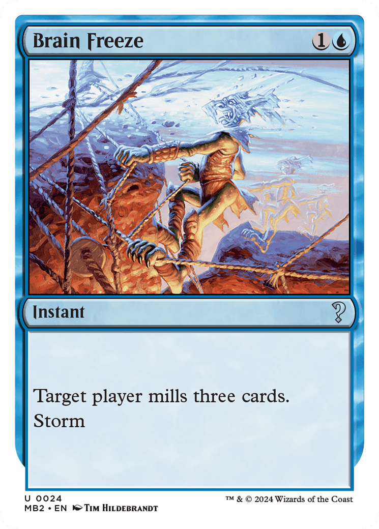 Brain Freeze (MB2-024) - Mystery Booster 2 - Premium MTG Single from Wizards of the Coast - Just $8.97! Shop now at Game Crave Tournament Store
