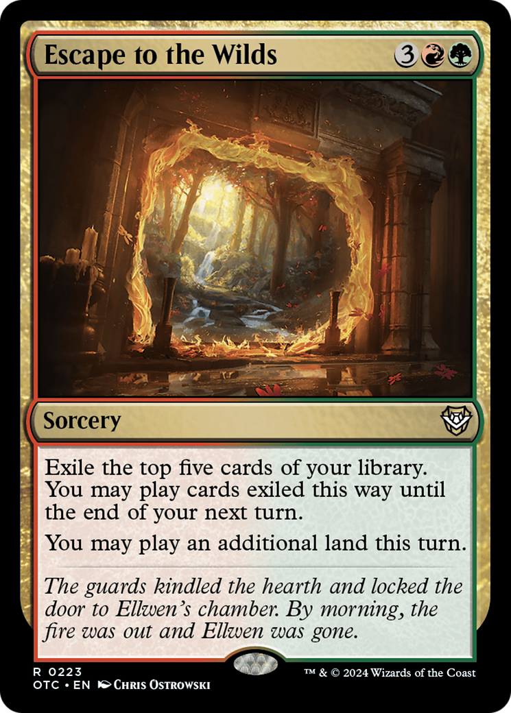 Escape to the Wilds (OTC-223) - Outlaws of Thunder Junction Commander - Premium MTG Single from Wizards of the Coast - Just $1.10! Shop now at Game Crave Tournament Store