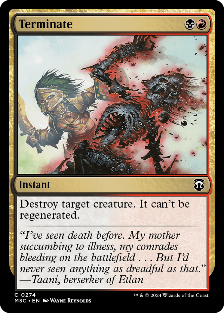 Terminate (M3C-274) - Modern Horizons 3 Commander Foil - Premium MTG Single from Wizards of the Coast - Just $0.26! Shop now at Game Crave Tournament Store