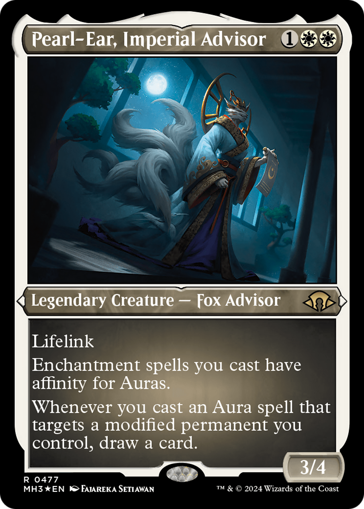 Pearl-Ear, Imperial Advisor (MH3-477) - Modern Horizons 3 Etched Foil - Premium MTG Single from Wizards of the Coast - Just $1.28! Shop now at Game Crave Tournament Store