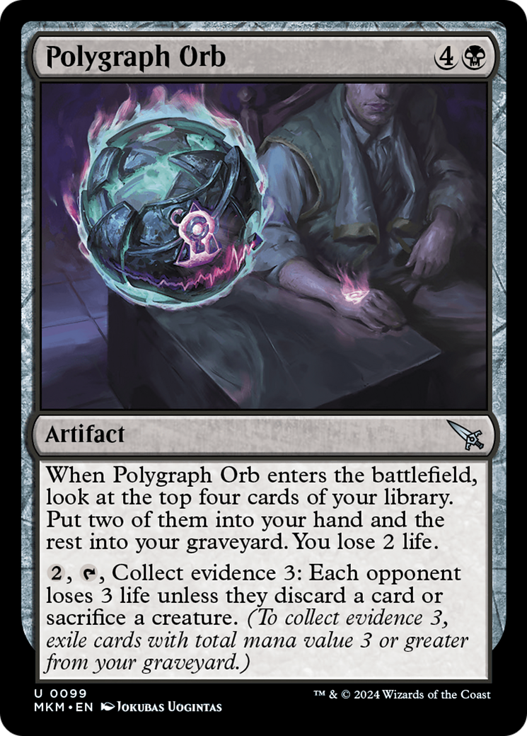 Polygraph Orb (MKM-099) - Murders at Karlov Manor - Premium MTG Single from Wizards of the Coast - Just $0.25! Shop now at Game Crave Tournament Store