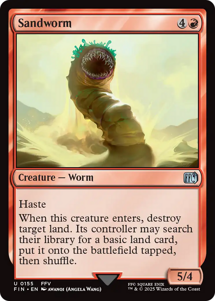 Sandworm (FIN-155) - FINAL FANTASY - Premium MTG Single from Wizards of the Coast - Just $0.08! Shop now at Game Crave Tournament Store