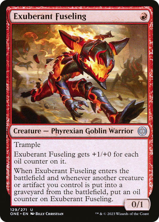 Exuberant Fuseling (ONE-129) - Phyrexia: All Will Be One - Premium MTG Single from Wizards of the Coast - Just $0.25! Shop now at Game Crave Tournament Store