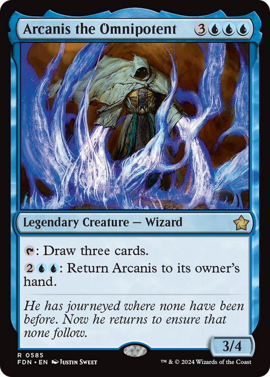 Arcanis the Omnipotent (FDN-585) - Foundations - Premium MTG Single from Wizards of the Coast - Just $0.25! Shop now at Game Crave Tournament Store