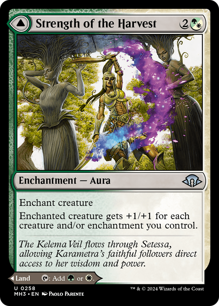 Strength of the Harvest // Haven of the Harvest (MH3-258) - Modern Horizons 3 Foil - Premium MTG Single from Wizards of the Coast - Just $1.33! Shop now at Game Crave Tournament Store
