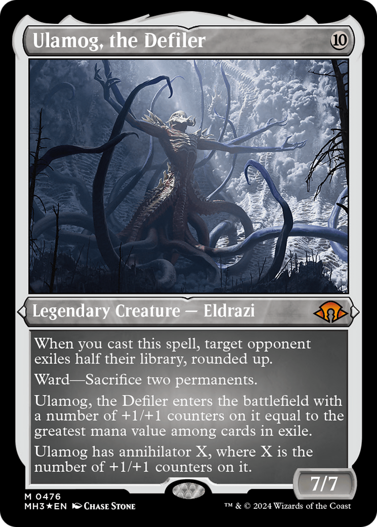 Ulamog, the Defiler (MH3-476) - Modern Horizons 3 Etched Foil - Premium MTG Single from Wizards of the Coast - Just $30.68! Shop now at Game Crave Tournament Store