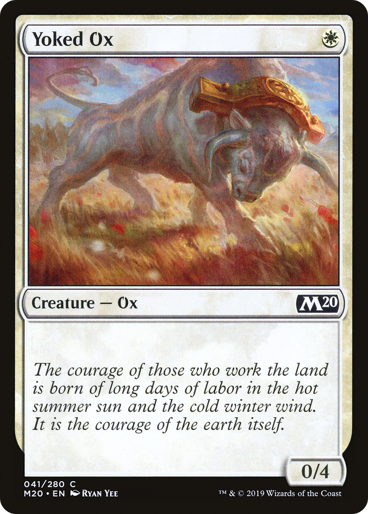 Yoked Ox (M20-041) - Core Set 2020 Foil