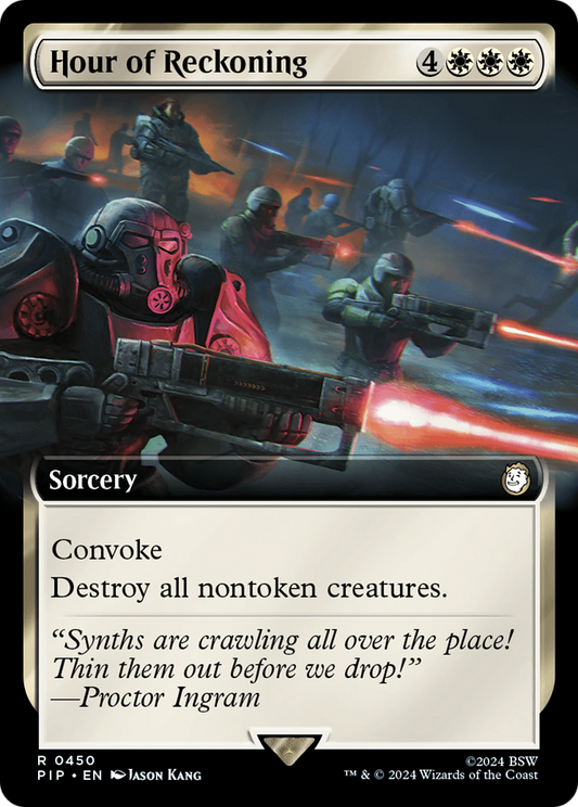 Hour of Reckoning (PIP-450) - Fallout: (Extended Art) Foil - Premium MTG Single from Wizards of the Coast - Just $0.52! Shop now at Game Crave Tournament Store