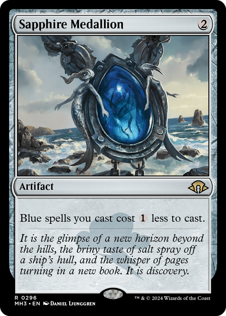 Sapphire Medallion (MH3-296) - Modern Horizons 3 Foil - Premium MTG Single from Wizards of the Coast - Just $3.36! Shop now at Game Crave Tournament Store