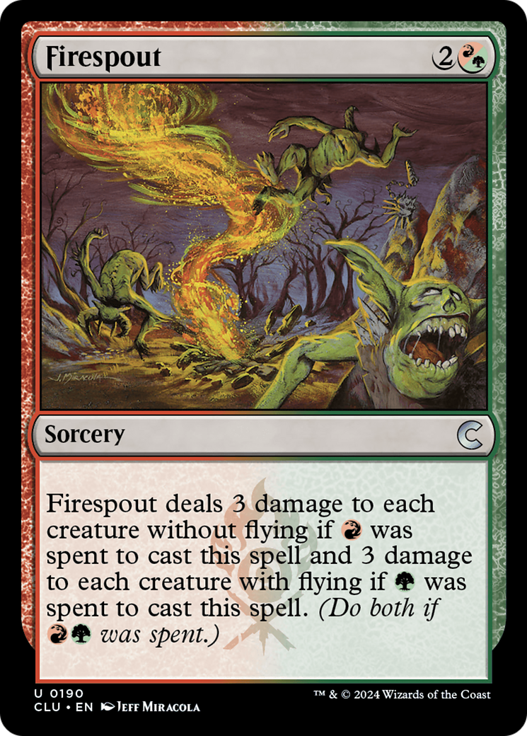 Firespout (CLU-190) - Ravnica: Clue Edition - Premium MTG Single from Wizards of the Coast - Just $0.25! Shop now at Game Crave Tournament Store