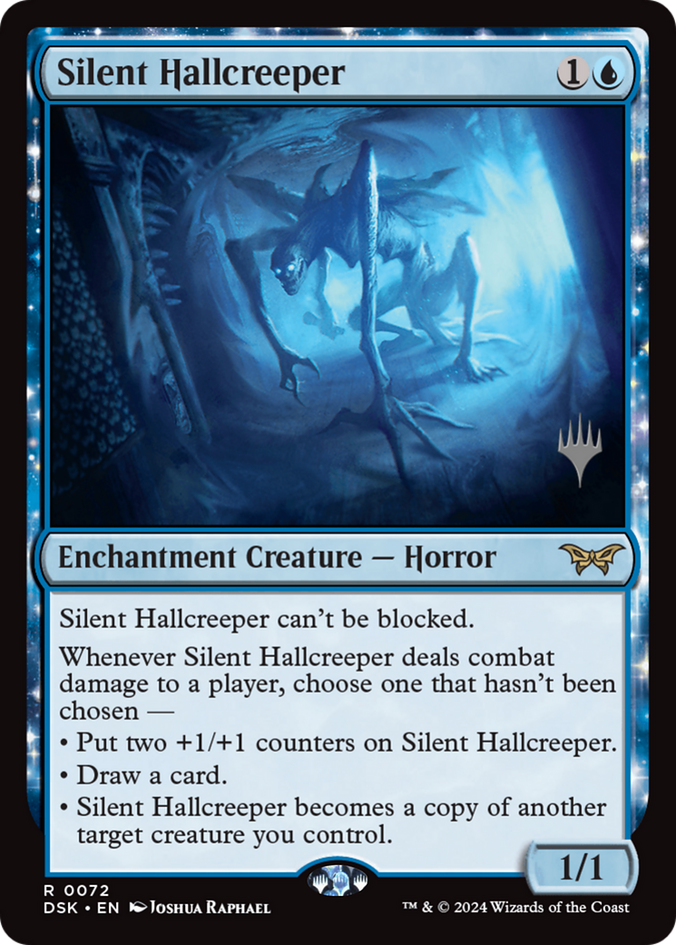 Silent Hallcreeper (PDSK-72P) - Duskmourn: House of Horror Promos - Premium MTG Single from Wizards of the Coast - Just $1.31! Shop now at Game Crave Tournament Store