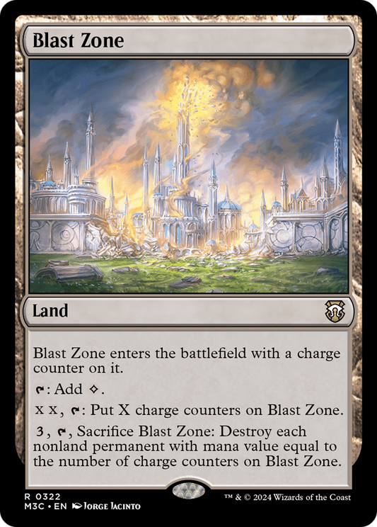 Blast Zone (M3C-322) - Modern Horizons 3 Commander - Premium MTG Single from Wizards of the Coast - Just $0.25! Shop now at Game Crave Tournament Store