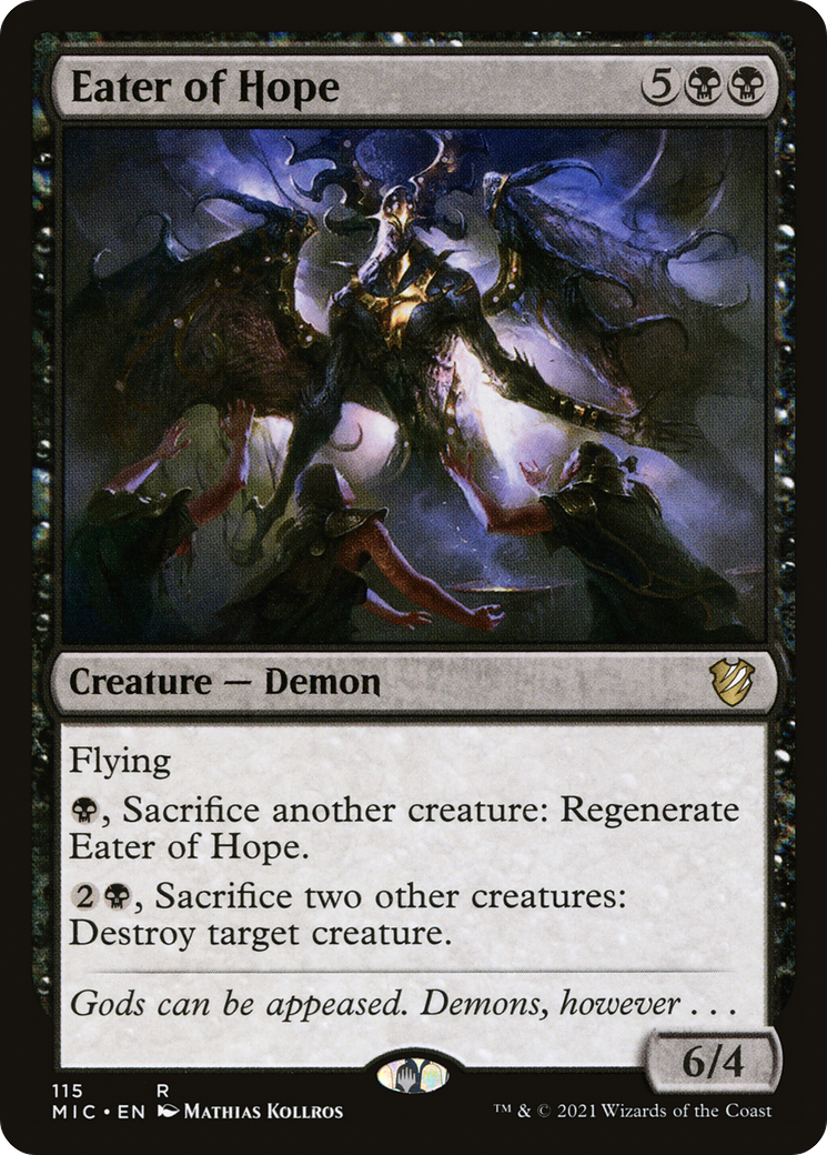 Eater of Hope (MIC-115) - Midnight Hunt Commander - Premium MTG Single from Wizards of the Coast - Just $0.25! Shop now at Game Crave Tournament Store