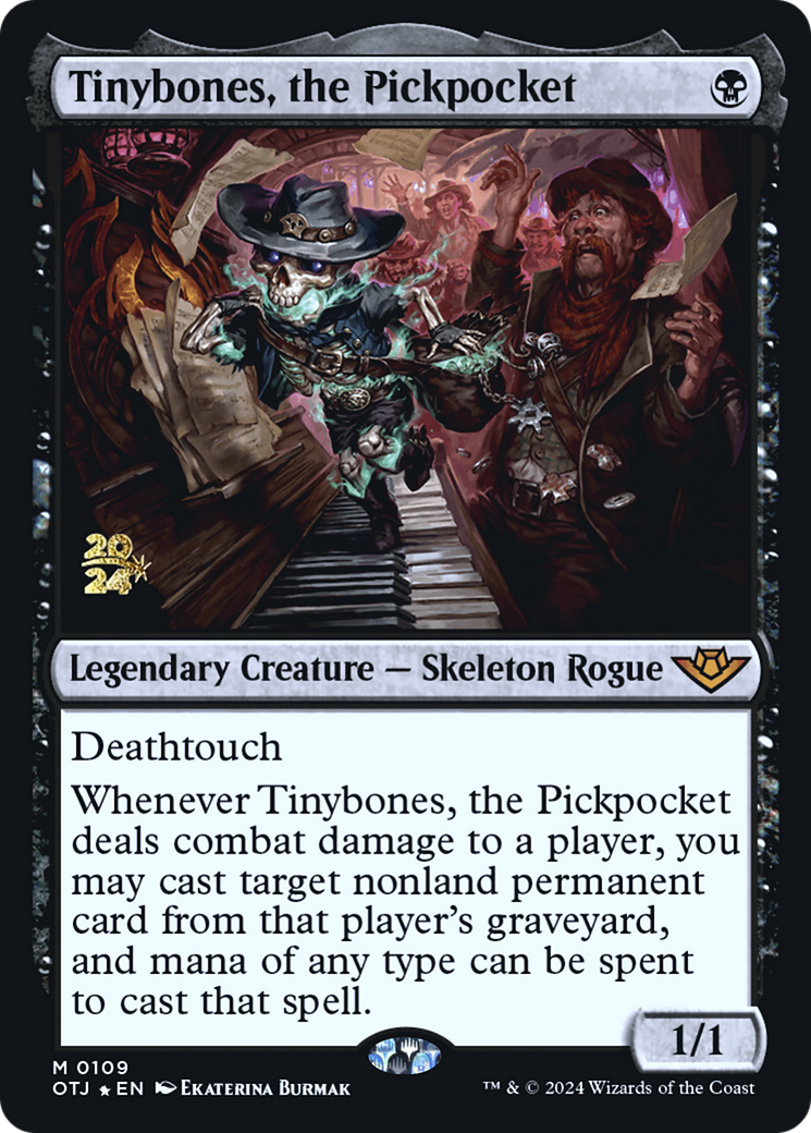 Tinybones, the Pickpocket (POTJ-109S) - Outlaws of Thunder Junction Promos Foil - Premium MTG Single from Wizards of the Coast - Just $10.55! Shop now at Game Crave Tournament Store