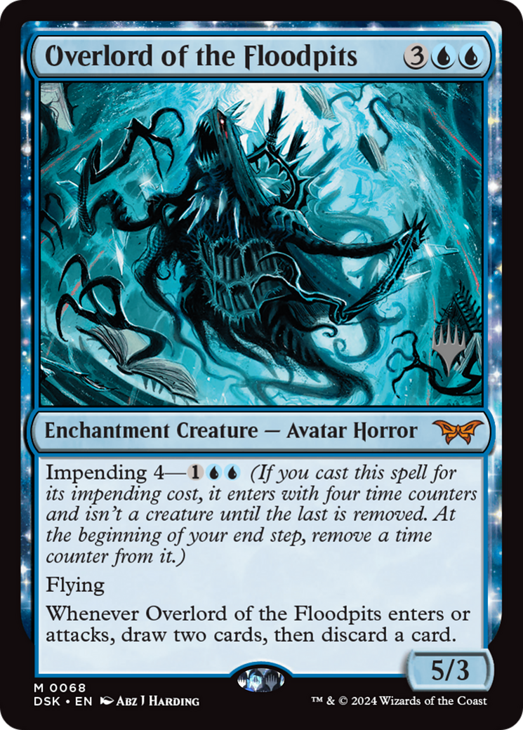 Overlord of the Floodpits (PDSK-68P) - Duskmourn: House of Horror Promos Foil - Premium MTG Single from Wizards of the Coast - Just $3.76! Shop now at Game Crave Tournament Store