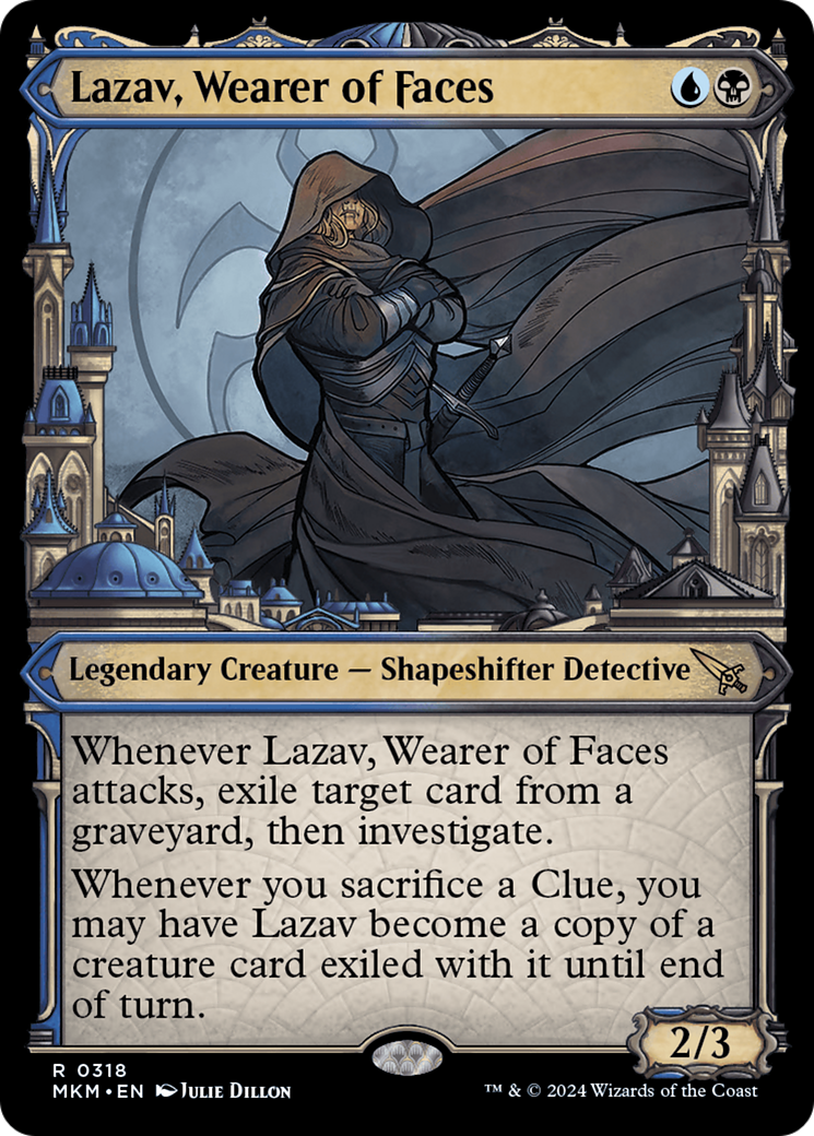 Lazav, Wearer of Faces (MKM-318) - Murders at Karlov Manor: (Showcase) - Premium MTG Single from Wizards of the Coast - Just $0.25! Shop now at Game Crave Tournament Store