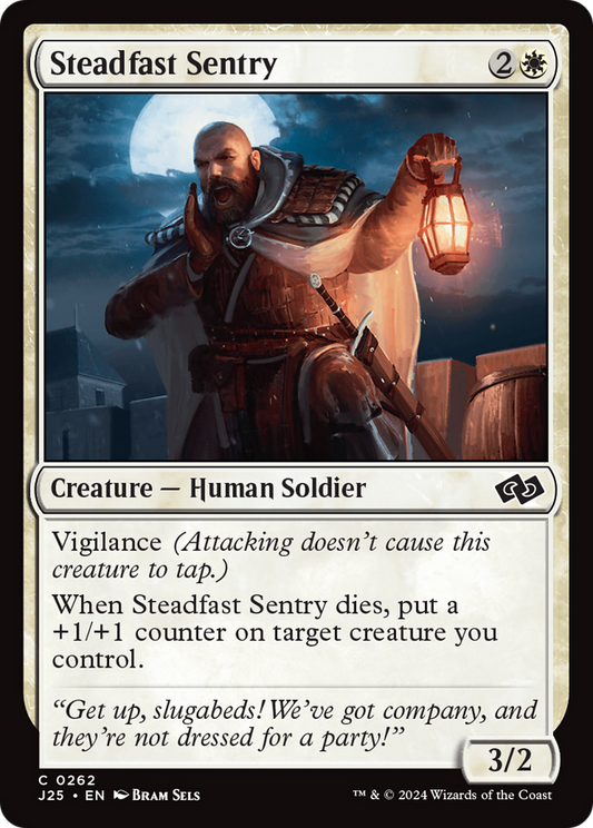 Steadfast Sentry (J25-262) - Foundations Jumpstart - Premium MTG Single from Wizards of the Coast - Just $0.25! Shop now at Game Crave Tournament Store