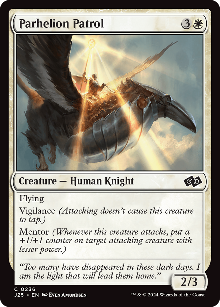 Parhelion Patrol (J25-236) - Foundations Jumpstart - Premium MTG Single from Wizards of the Coast - Just $0.25! Shop now at Game Crave Tournament Store