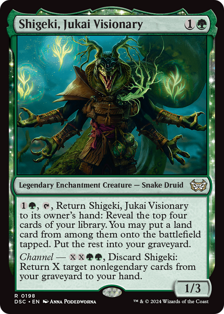 Shigeki, Jukai Visionary (DSC-198) - Duskmourn: House of Horror Commander - Premium MTG Single from Wizards of the Coast - Just $0.26! Shop now at Game Crave Tournament Store