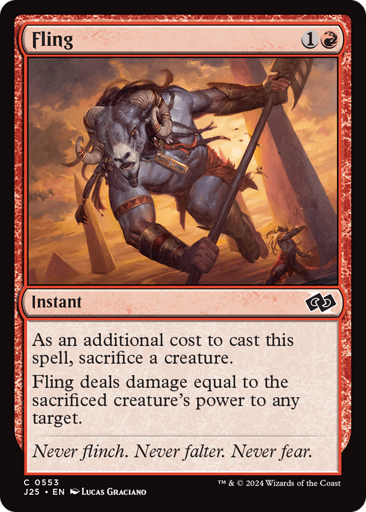 Fling (J25-553) - Foundations Jumpstart - Premium MTG Single from Wizards of the Coast - Just $0.25! Shop now at Game Crave Tournament Store