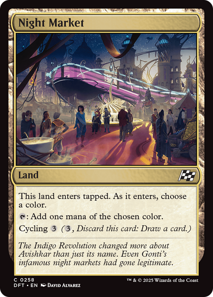 Night Market (DFT-258) - Aetherdrift - Premium MTG Single from Wizards of the Coast - Just $0.08! Shop now at Game Crave Tournament Store