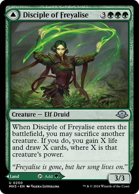 Disciple of Freyalise // Garden of Freyalise (MH3-250) - Modern Horizons 3 - Premium MTG Single from Wizards of the Coast - Just $1.09! Shop now at Game Crave Tournament Store