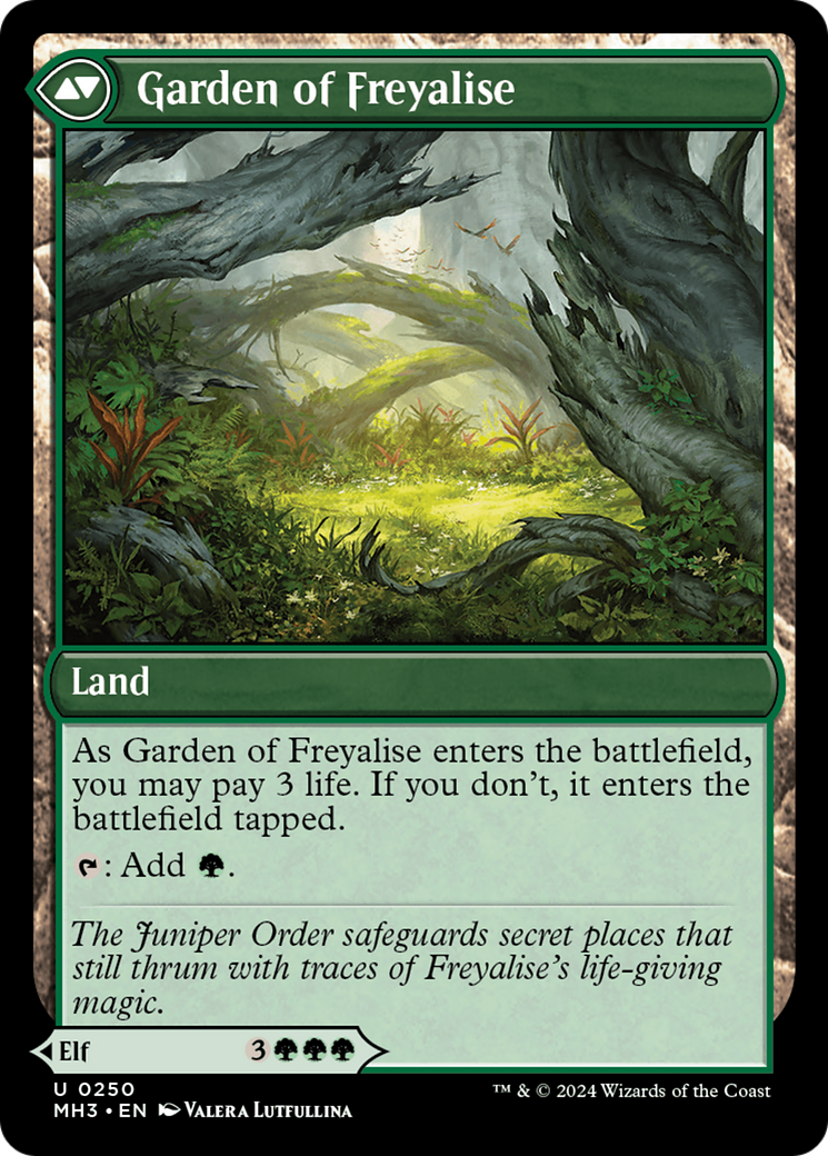 Disciple of Freyalise // Garden of Freyalise (MH3-250) - Modern Horizons 3 - Premium MTG Single from Wizards of the Coast - Just $1.06! Shop now at Game Crave Tournament Store