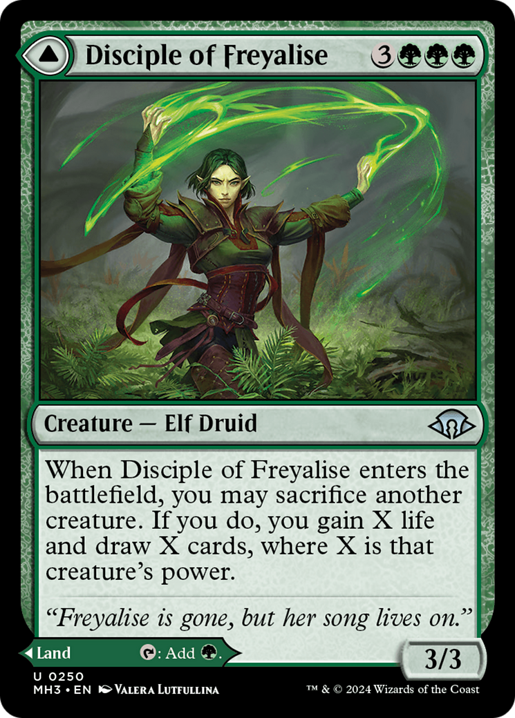 Disciple of Freyalise // Garden of Freyalise (MH3-250) - Modern Horizons 3 - Premium MTG Single from Wizards of the Coast - Just $1.30! Shop now at Game Crave Tournament Store