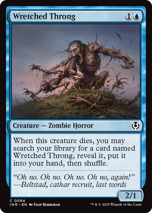 Wretched Throng (-094) - Innistrad Remastered Foil - Premium MTG Single from Wizards of the Coast - Just $0.25! Shop now at Game Crave Tournament Store