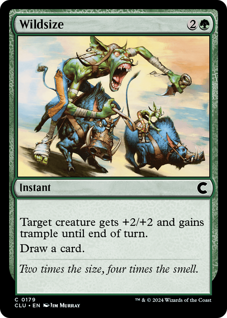 Wildsize (CLU-179) - Ravnica: Clue Edition - Premium MTG Single from Wizards of the Coast - Just $0.25! Shop now at Game Crave Tournament Store
