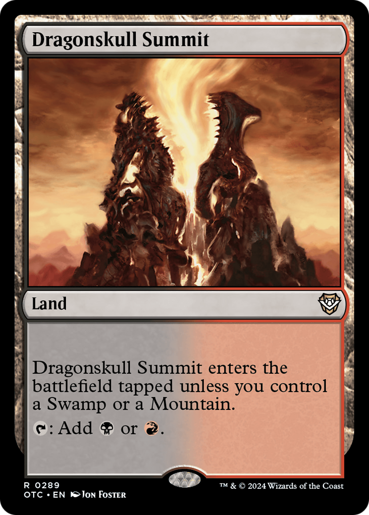 Dragonskull Summit (OTC-289) - Outlaws of Thunder Junction Commander - Premium MTG Single from Wizards of the Coast - Just $1.03! Shop now at Game Crave Tournament Store