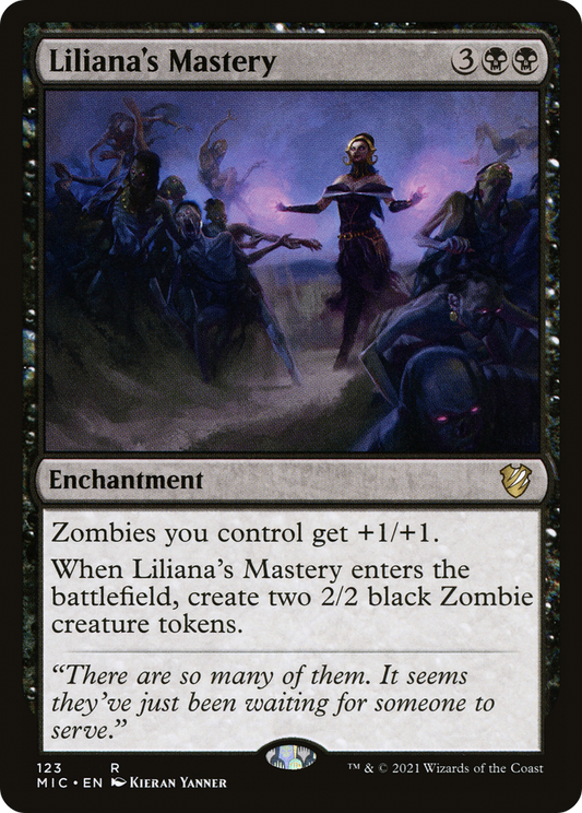 Liliana's Mastery (MIC-123) - Midnight Hunt Commander - Premium MTG Single from Wizards of the Coast - Just $0.08! Shop now at Game Crave Tournament Store