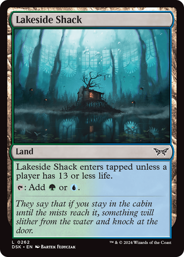 Lakeside Shack (DSK-262) - Duskmourn: House of Horror Foil - Premium MTG Single from Wizards of the Coast - Just $0.25! Shop now at Game Crave Tournament Store