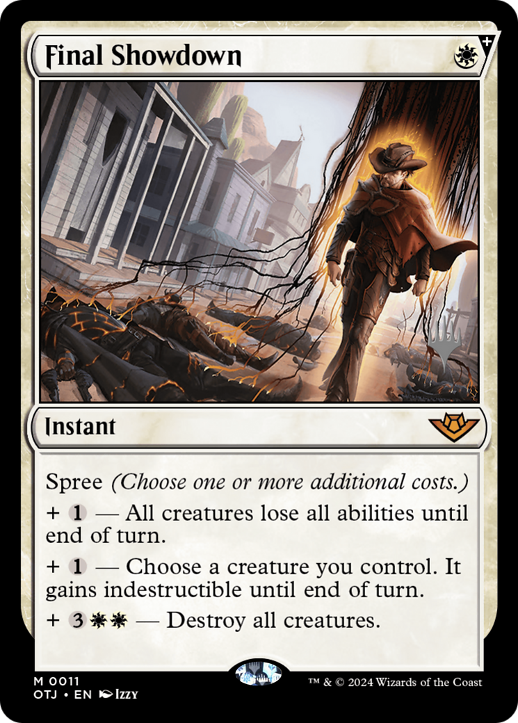 Final Showdown (POTJ-11P) - Outlaws of Thunder Junction Promos - Premium MTG Single from Wizards of the Coast - Just $4.43! Shop now at Game Crave Tournament Store