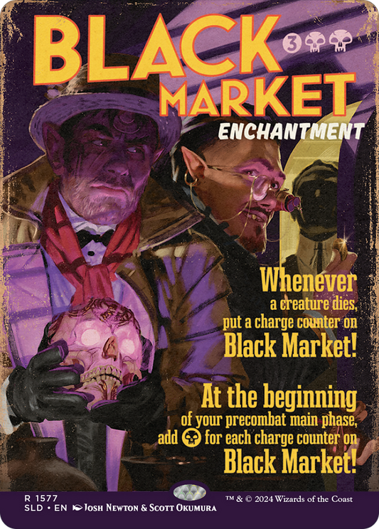 Black Market (SLD-1577) - Secret Lair Drop (Borderless) - Premium MTG Single from Wizards of the Coast - Just $10.15! Shop now at Game Crave Tournament Store