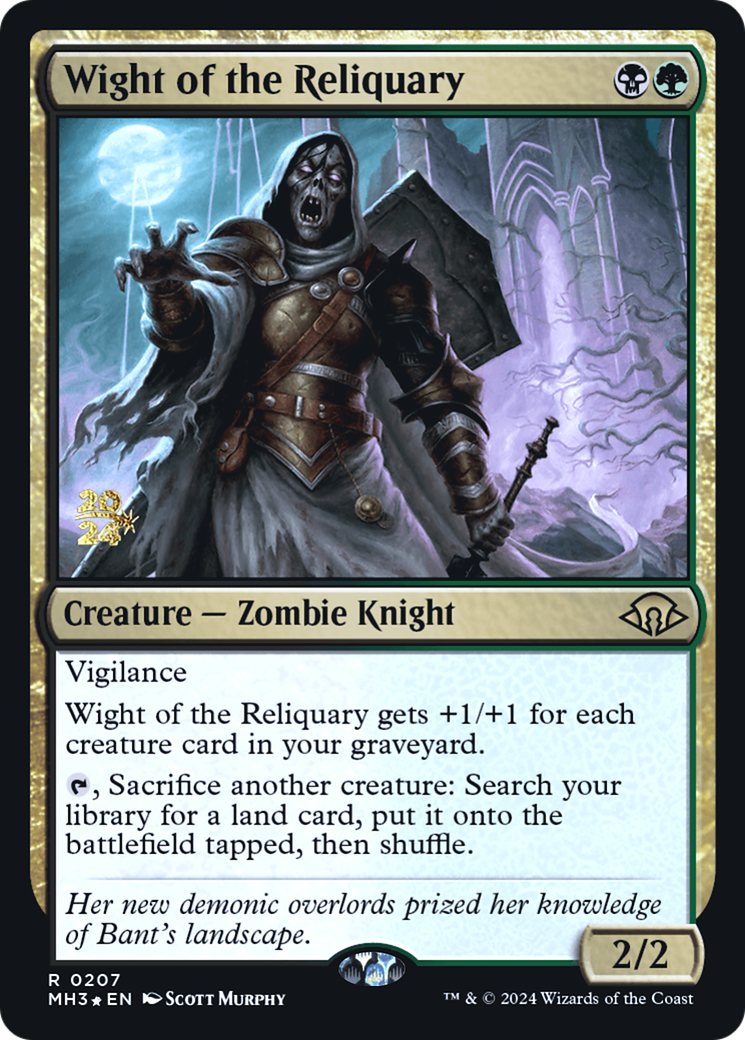 Wight of the Reliquary (PMH3-207S) - Modern Horizons 3 Promos Foil - Premium MTG Single from Wizards of the Coast - Just $2.30! Shop now at Game Crave Tournament Store
