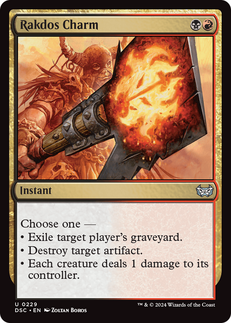 Rakdos Charm (DSC-229) - Duskmourn: House of Horror Commander - Premium MTG Single from Wizards of the Coast - Just $0.50! Shop now at Game Crave Tournament Store