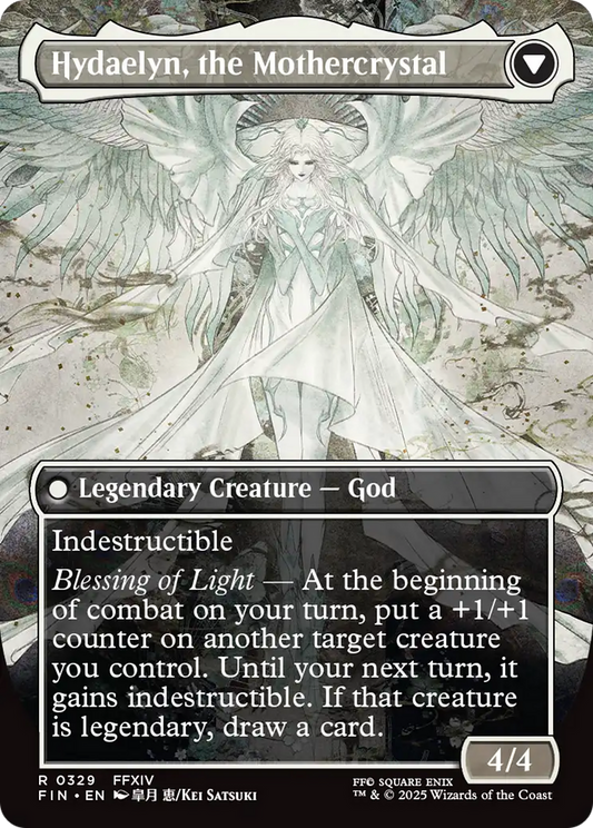 Venat, Heart of Hydaelyn // Hydaelyn, the Mothercrystal (FIN-329) - FINAL FANTASY (Borderless) - Premium MTG Single from Wizards of the Coast - Just $1.25! Shop now at Game Crave Tournament Store