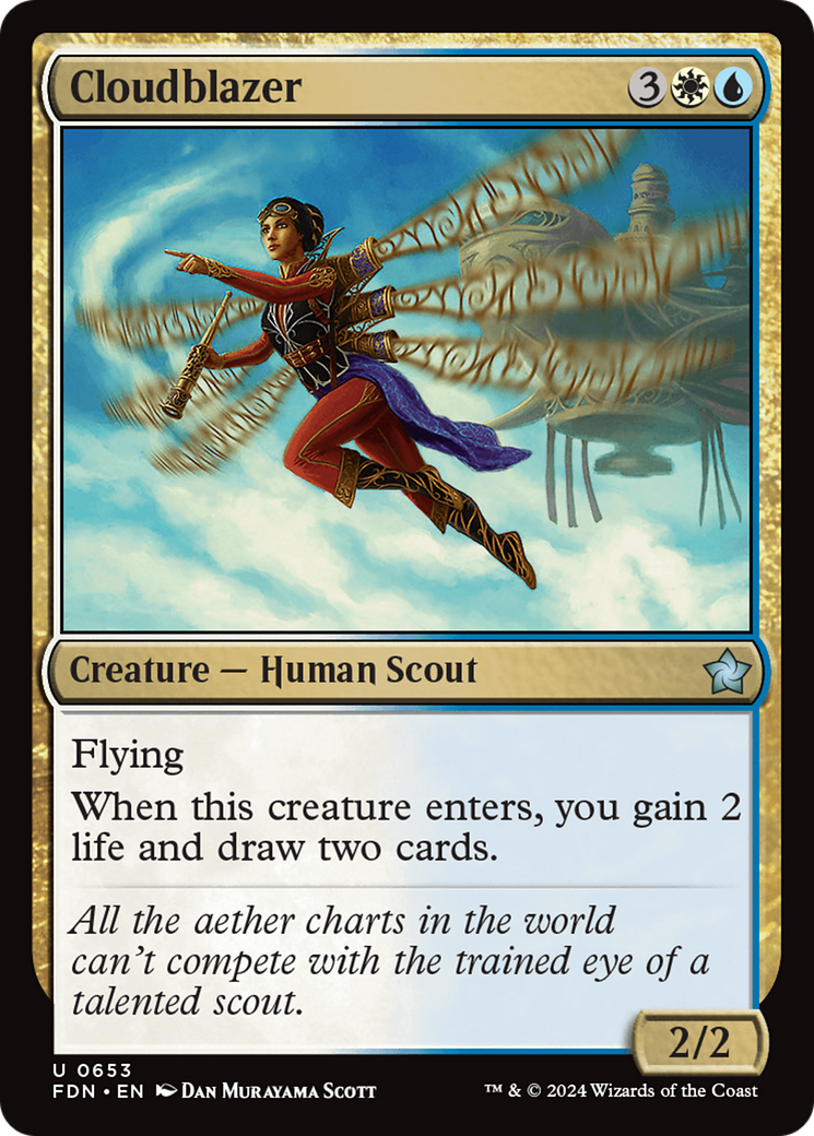 Cloudblazer (FDN-653) - Foundations - Premium MTG Single from Wizards of the Coast - Just $0.25! Shop now at Game Crave Tournament Store