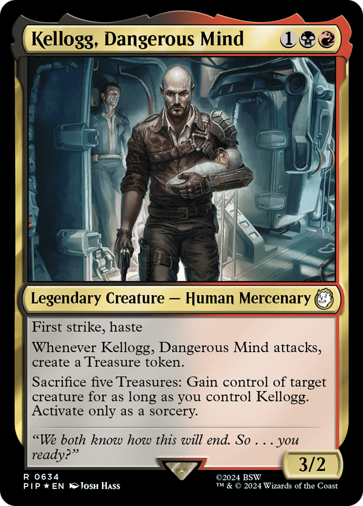 Kellogg, Dangerous Mind (PIP-634) - Fallout - Premium MTG Single from Wizards of the Coast - Just $9.15! Shop now at Game Crave Tournament Store