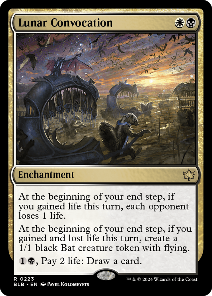 Lunar Convocation (BLB-223) - Bloomburrow Foil - Premium MTG Single from Wizards of the Coast - Just $0.71! Shop now at Game Crave Tournament Store