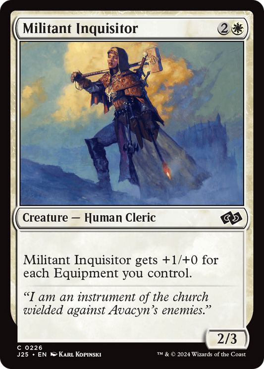 Militant Inquisitor (J25-226) - Foundations Jumpstart - Premium MTG Single from Wizards of the Coast - Just $0.25! Shop now at Game Crave Tournament Store