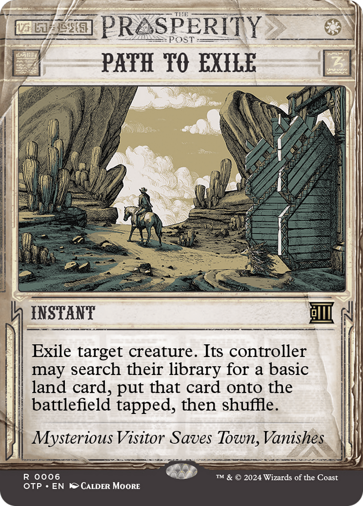 Path to Exile (OTP-006) - Breaking News: (Showcase) (Borderless) Foil - Premium MTG Single from Wizards of the Coast - Just $1.20! Shop now at Game Crave Tournament Store