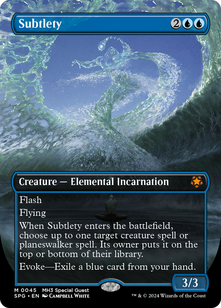 Subtlety (SPG-045) - Special Guests (Borderless) - Premium MTG Single from Wizards of the Coast - Just $5.26! Shop now at Game Crave Tournament Store