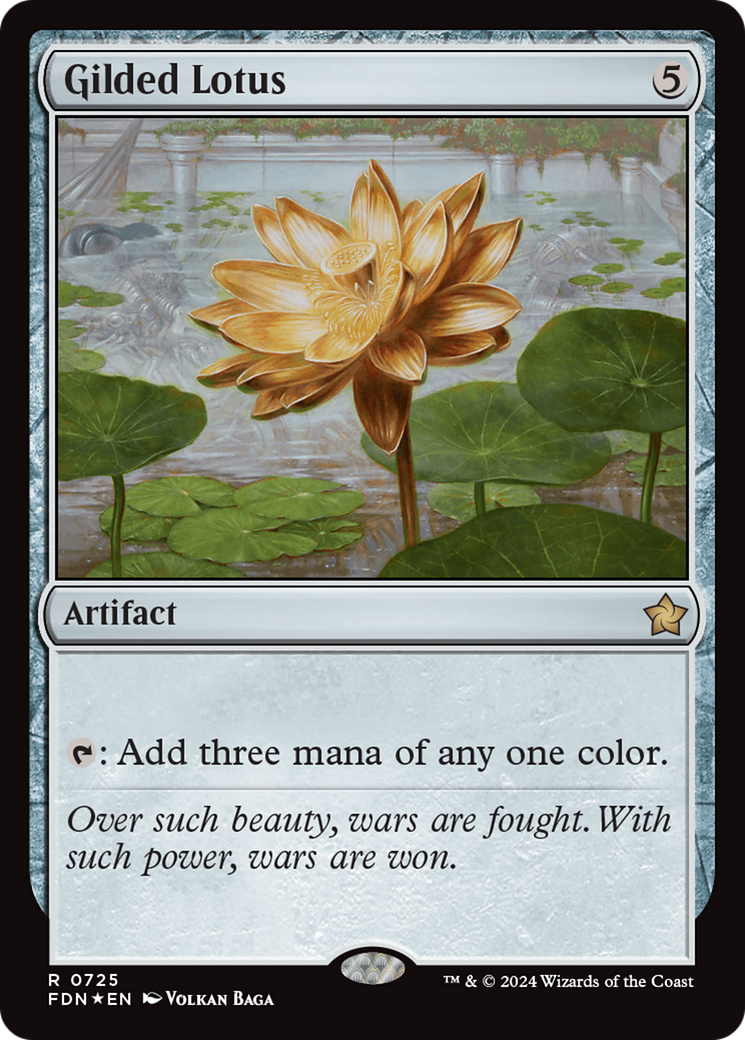 Gilded Lotus (FDN-725) - Foundations Foil - Premium MTG Single from Wizards of the Coast - Just $1.05! Shop now at Game Crave Tournament Store