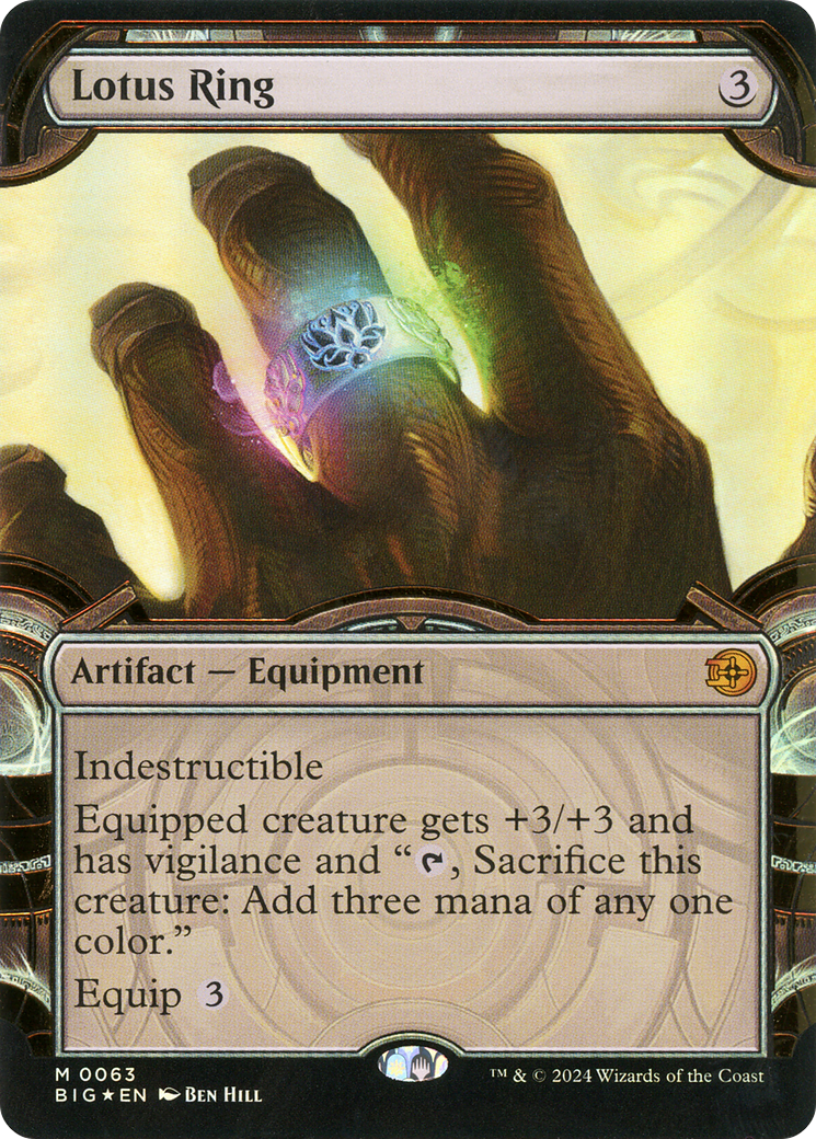 Lotus Ring (BIG-063) - The Big Score: (Extended Art) (Borderless) Foil - Premium MTG Single from Wizards of the Coast - Just $21.98! Shop now at Game Crave Tournament Store