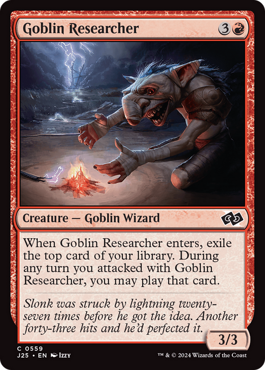Goblin Researcher (J25-559) - Foundations Jumpstart - Premium MTG Single from Wizards of the Coast - Just $0.25! Shop now at Game Crave Tournament Store