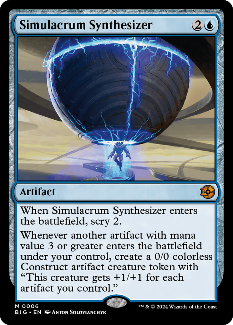 Simulacrum Synthesizer (BIG-006) - The Big Score Foil - Premium MTG Single from Wizards of the Coast - Just $27.27! Shop now at Game Crave Tournament Store